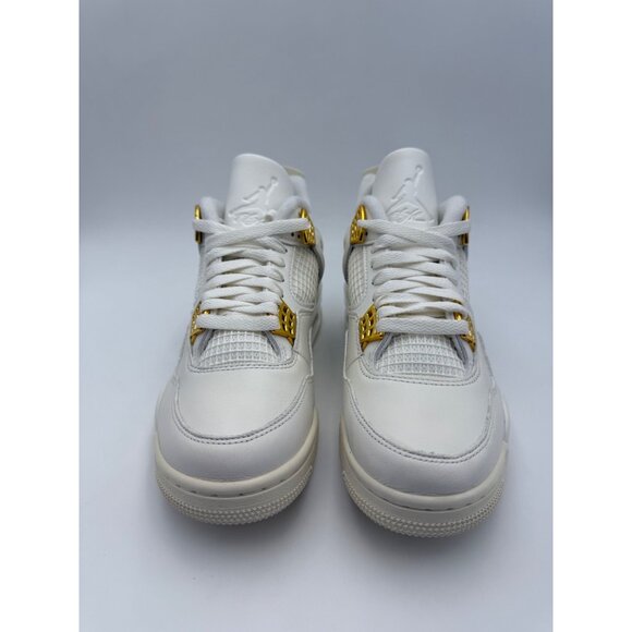 Size 7 - Air Jordan 4 Retro Metallic Gold (Women's) - Picture 2 of 11